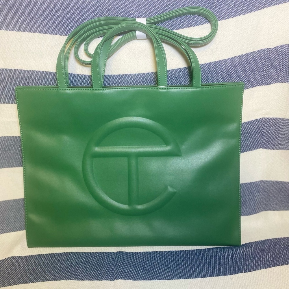 NWT TELFAR Shopping Bag Leaf Green SZ Large
